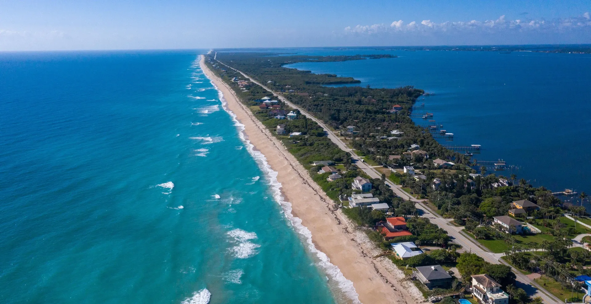 Florida coastline near Airlink's Valkaria base