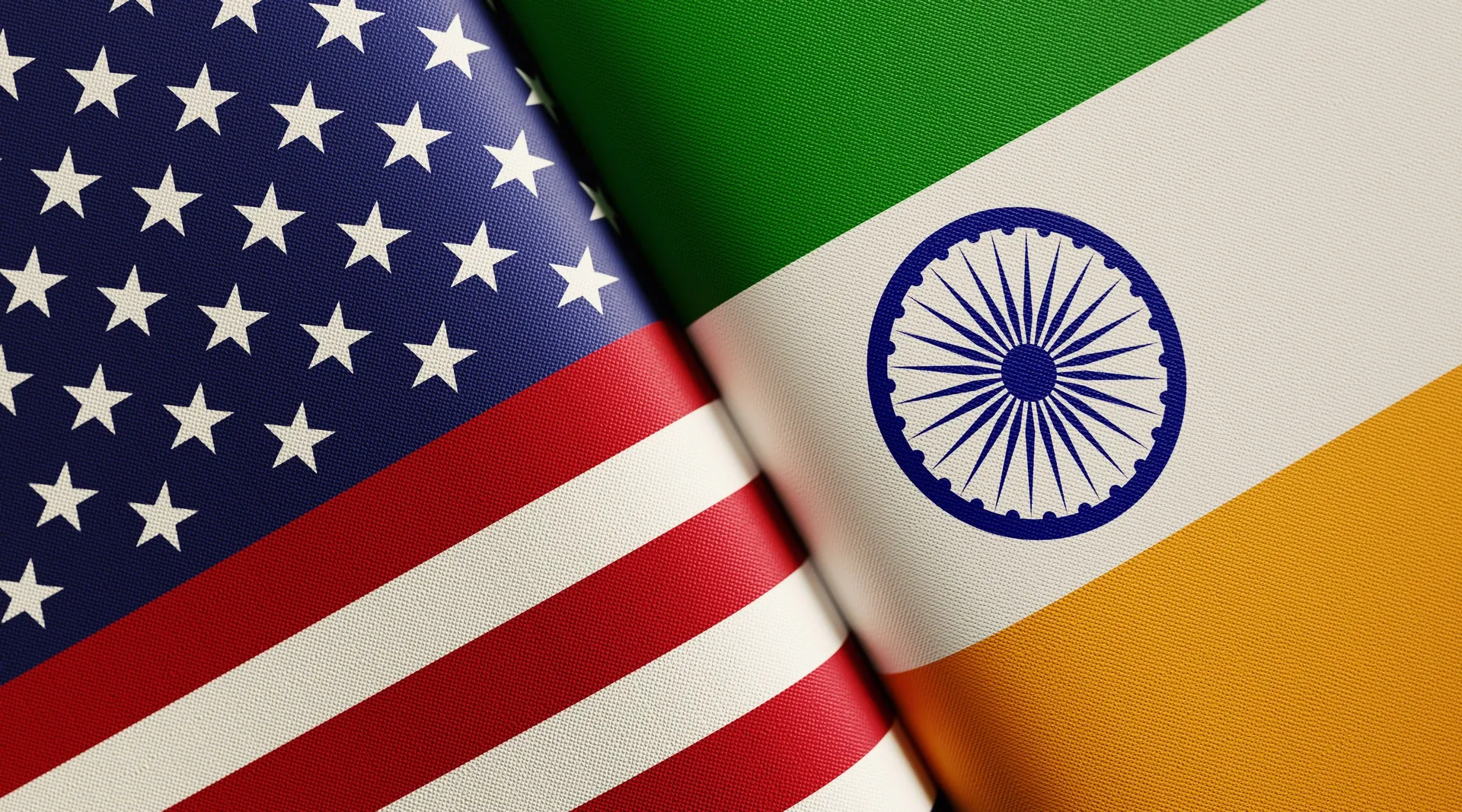 India and United States flags
