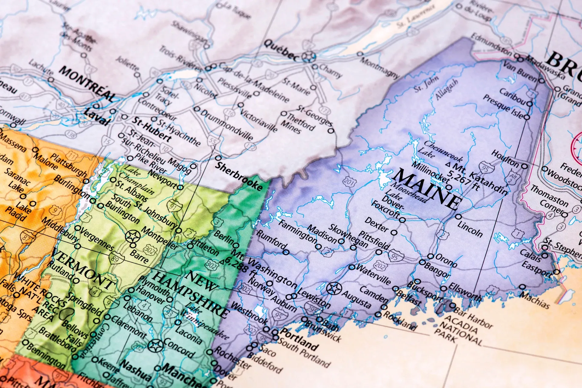 Map of Maine